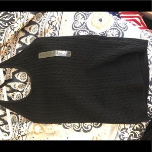 Halter sweater tank top